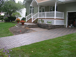COMMACK, NY GRINNELL PAVER DRIVEWAY INSTALLED