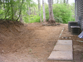 WATER EROSION EXCAVATION AND DRAINAGE