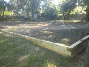 POOL DEMOLITION AND RAILROAD TIE WALL IN STONY BROOK NY