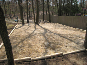 INSTALLATION OF CHILDREN'S SANDBOX