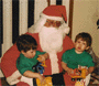 conroy twins on santa's lap