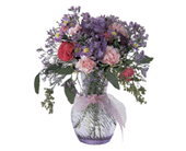 Teleflora's Amethyst Swirl Vase