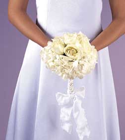White Rose Nosegay Bridal Bouquet